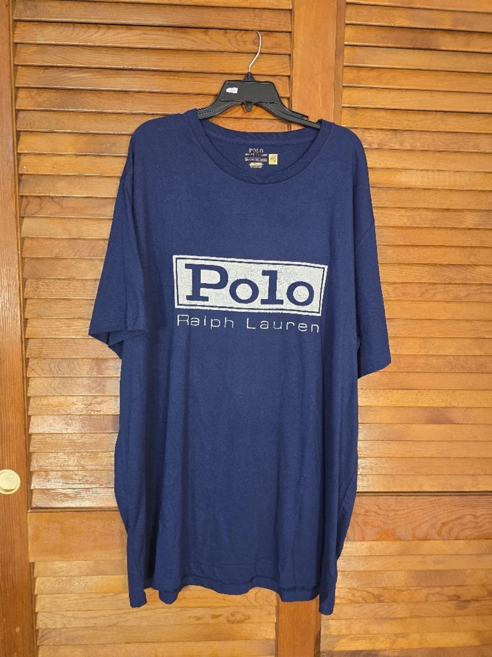Polo Ralph Lauren Box Logo Graphic T-Shirt Mens 2XLT Blue Big Tall NWOT
